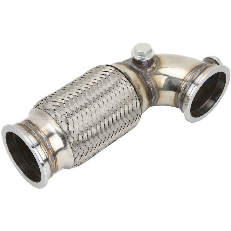 Jeffergarden - 2.5in v Band à v Band Down Pipe 90 degrés avec Flex Bellow Modification en acier inoxydable