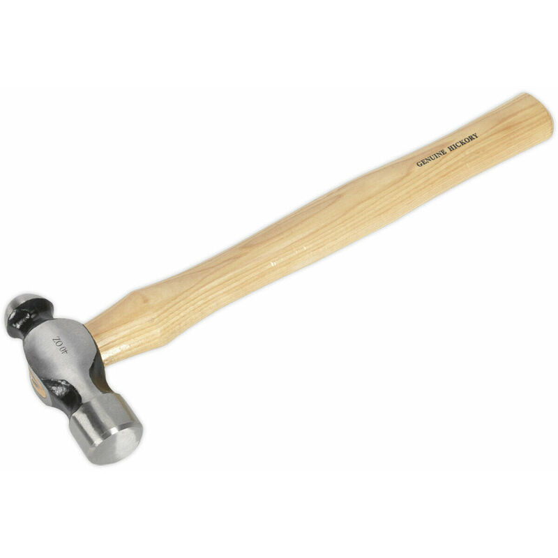 2.5lb Ball Pein Pin Hammer - Hickory Wooden Shaft - Drop Forged Steel Head