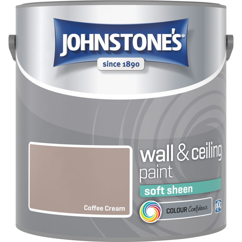 304139 2.5 Litre Soft Sheen Emulsion Paint - Coffee Cream - Johnstone's