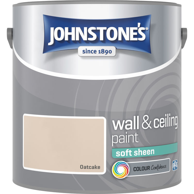 304151 2.5 Litre Soft Sheen Emulsion Paint - Oatcake - Johnstone's