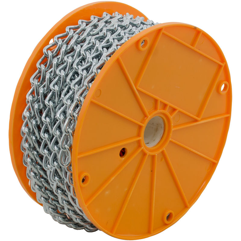 

25m de cadena soldada twisted con acabado cincado, grosor 3,5mm
