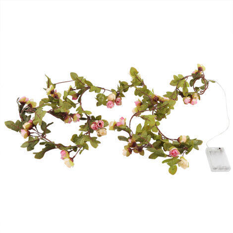 2.5m LED Fleur Fée Guirlande Lumineuse  Piles pour Nol Fête De Mariage Décor  La Maison