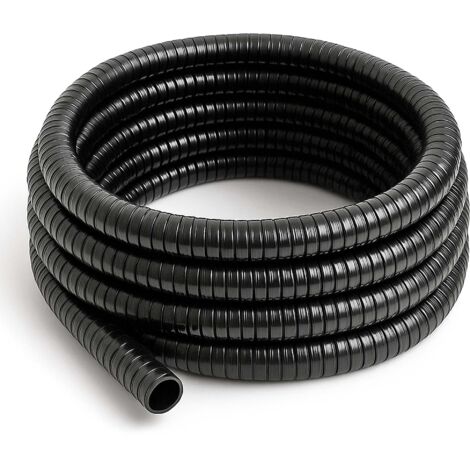 25m Manguera espiral para filtro estanque negro de presión diámetro interior 40mm (1 1/2")