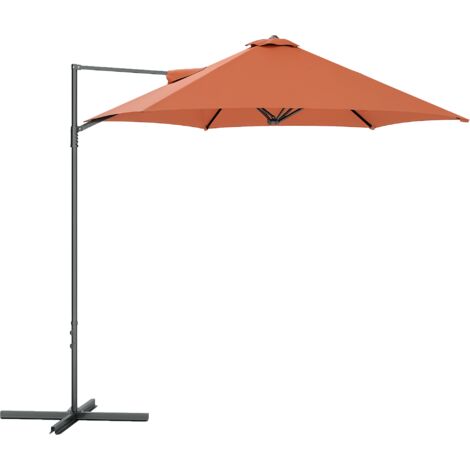 2.5m Rotating Cantilever Parasol - Orange
