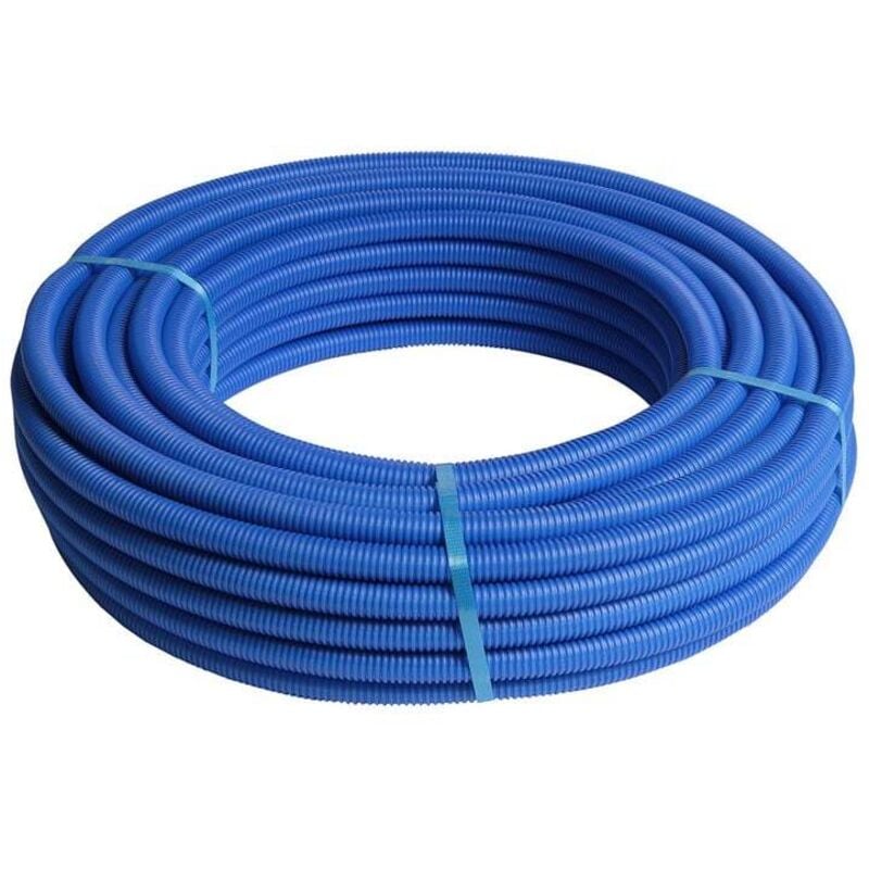Henco - 25M Tube multicouche pré-gainé bleu - Ø16x2,0 - Alu 0,2mm