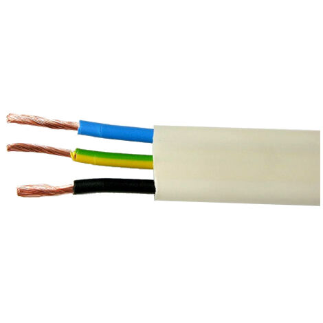25m tubo extraplano precableado 3 unipolares unipolar H07V-K 2,5