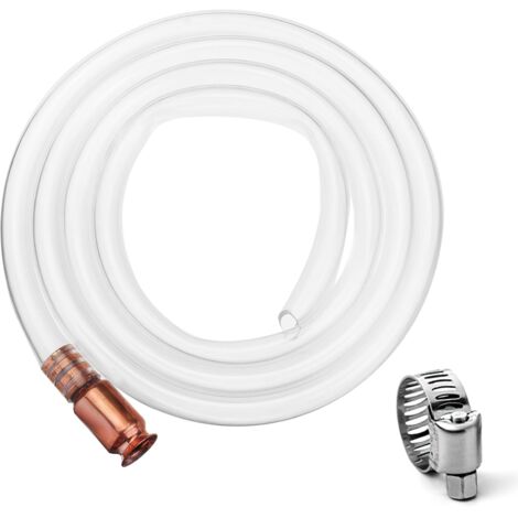 2.5M Tuyau Pompe Auto-amorçante Siphon Pompe Transfert Liquide l'eau Essence Universelle Gaz