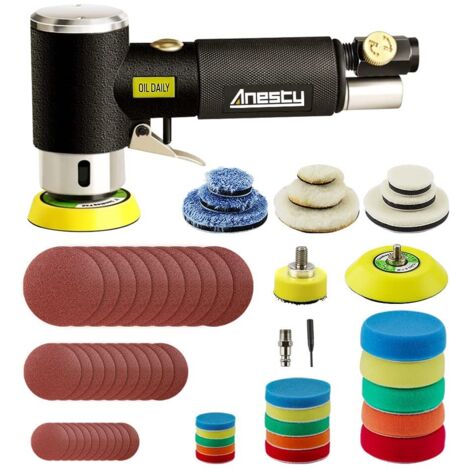 25mm 50mm 75mm Druckluft Exzenterschleifer Mini Poliermaschine Auto Polierer Set