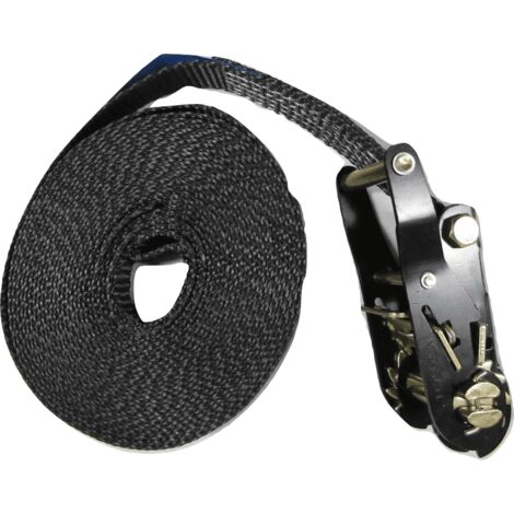 25MM Black Ratchet Strap 8M Endless Lashing - 1.5 Ton Tie Down Trailer Cargo Truck