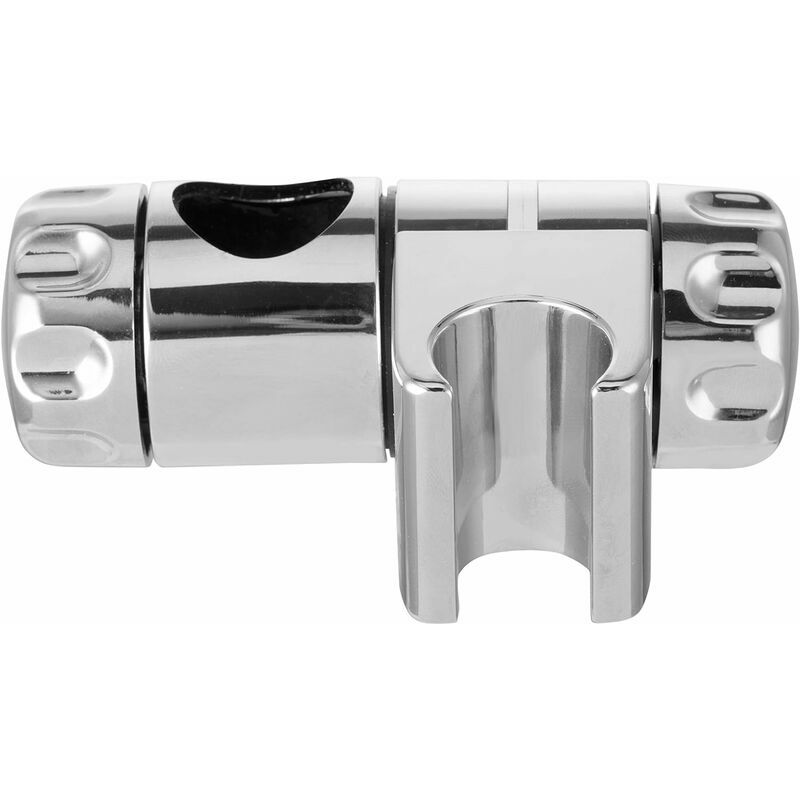 25mm chrome shower head holder with clasps for 25mm shower bar