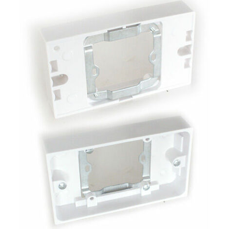 Cable Matters - - Cable Matters 5-Pack Single Gang Low Voltage Surface Mount Backbox 1.85 Inches In Depth In White - View #3