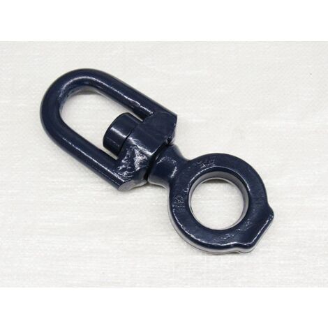 25MM Eye & Enlarged Eye Blue Painted Swivel - 36000KG Marine Boat Mooring Sailing