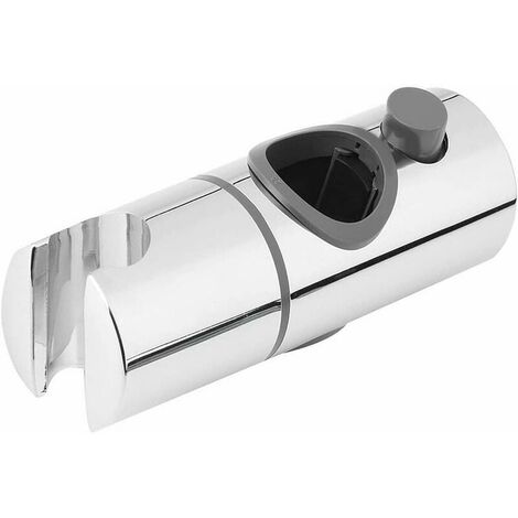 25mm réglable barre coulissante support de pommeau de douche salle de bain remplacement pince 360 degrés rotatif support de pulvérisateur bouton siège douille