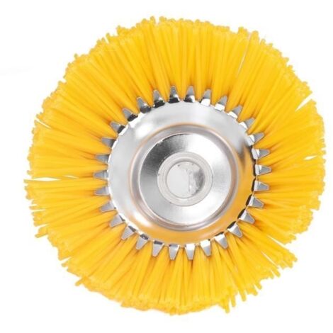 25mm Tête Brosse Désherbage, Brosse de Roue de Fil D'acier Métal Fixation de Débroussailleuse ESTINK -UNE