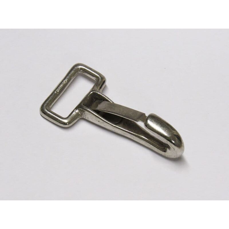 Securefix Direct - 25MM Zinc Plated Square Buckle - Flat Spring Snap Hook