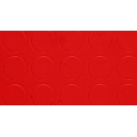 25MQ COPRIPAVIMENTO IN PVC BOLLATO ROSSO Rt. Mtl 25x mt.1 h spess. mm.1,3 MQ 25