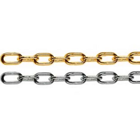 25MT CATENA GENOVESE IN MATASSINE - n°12 maglia ø mm.1,6  ferro nichelato