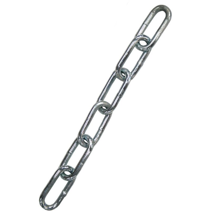 25mtr Length 10mm Galvanised Long Link Chain Max Load 630kg DIN763