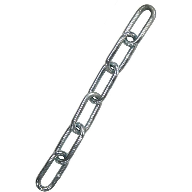 20mtr Length 10mm Galvanised Long Link Chain Max Load 630kg DIN763