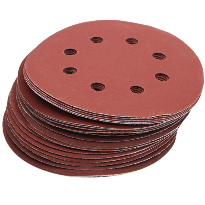 Image of 25Pcs 5 zoll 8 Loch Grit 600 1000 1200 1500 2000 Sander Schleifen Disc Schleifpapier