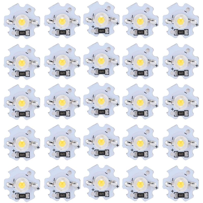 25Pcs LED Perles De Lampe 5V LED Puces 200LM 1W Haute Puissance SMD LED Lampe Puce Ampoule pour Home Studio Exposition Foodlight/Spot Ampoule