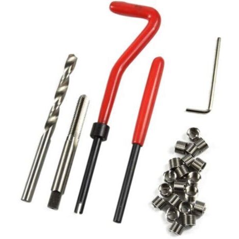 25Pcs M6 X 1.0 Reparation De Filetage Kit Helicoil Compatible 6 Mm Threads Endommage