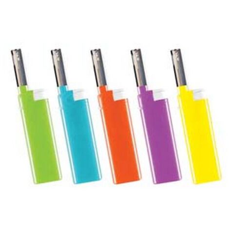 25PZ ACCENDIGAS A FIAMMA ELFIN - colori assortiti