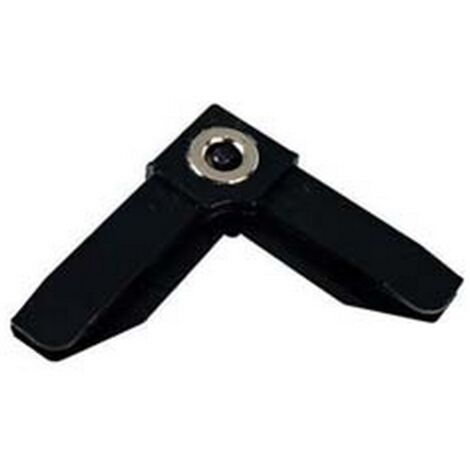 25PZ ANGOLO PLASTICA MAGNETICO PER PROFILO ZANZARIERA LINEA C - NERO