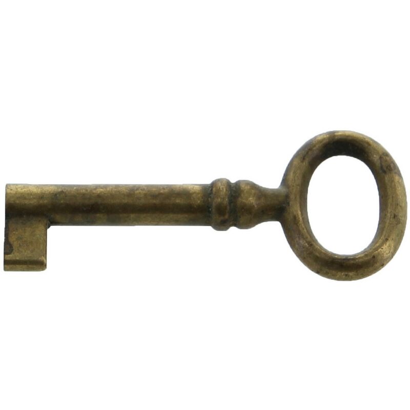 Image of Metal Style - 25PZ chiave antichizzata ART.33718 MM.24/56 ottone antico
