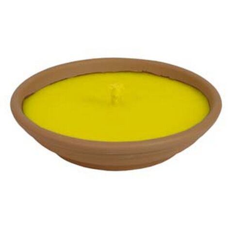 25PZ CITRONELLA GRANDE IN CIOTOLA DI TERRACOTTA - ø cm.16,5x2,5h.