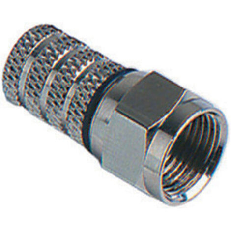 25PZ CONNETTORE A VITE TIPO F PER CAVO SATV 6,40MM
