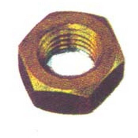 25PZ DADO ESAGONALE MEDIO IN OTTONE - mm.12