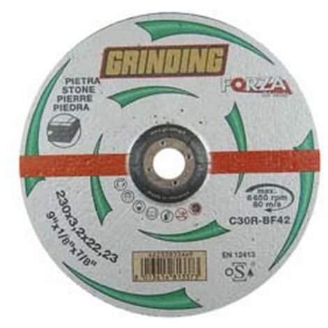 25PZ DISCHI TAGLIO CENTRO DEPRESSO MARMO "FORZA"  MM.230  mm230x3,2 foro