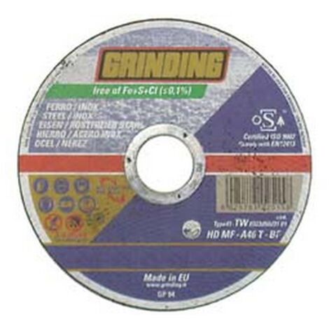 25PZ DISCHI TAGLIO SOTTILE CENTRO PIANO FERRO/INOX  MM.230  mm230x1,9 foro