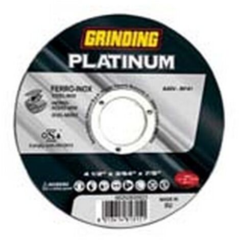 25PZ DISCHI TAGLIO SOTTILE "PLATINUM" CENTRO PIANO FERRO/INOX  mm115x1 foro
