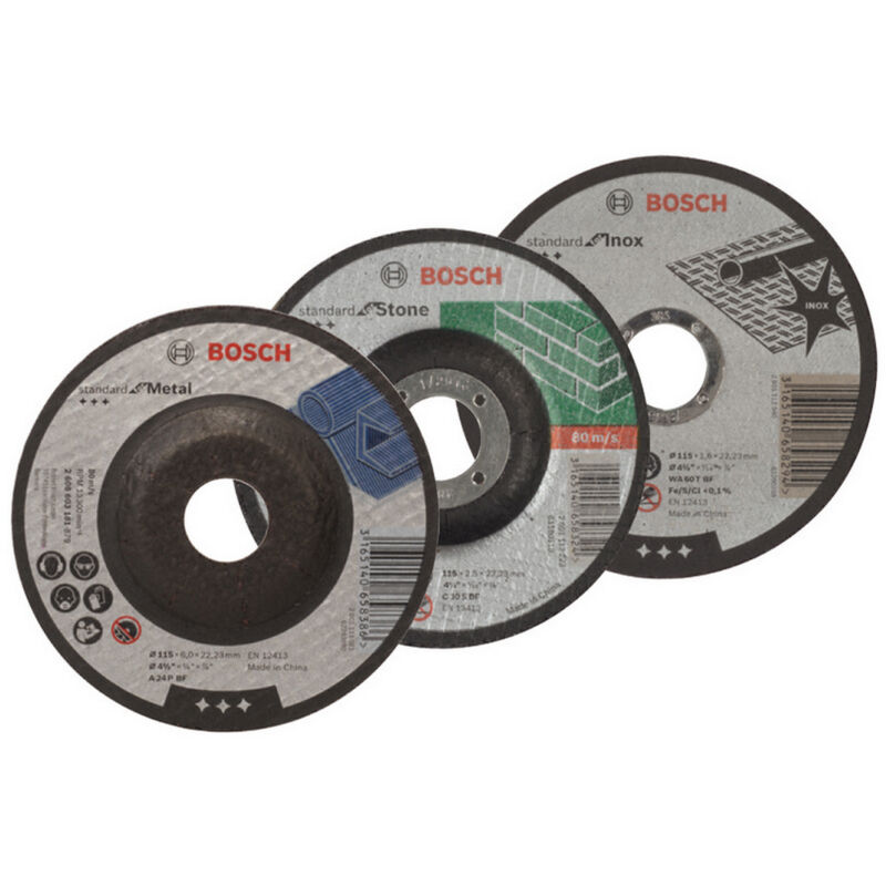 25PZ DISCO ABRASIVO A CENTRO DEPRESSO per taglio ferro Ï mm. 115x2,5x22,2