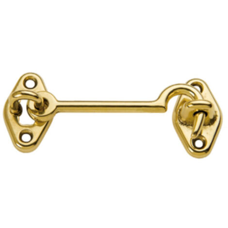 25PZ GANCI FERMAFINESTRE OTTONE MM. 80