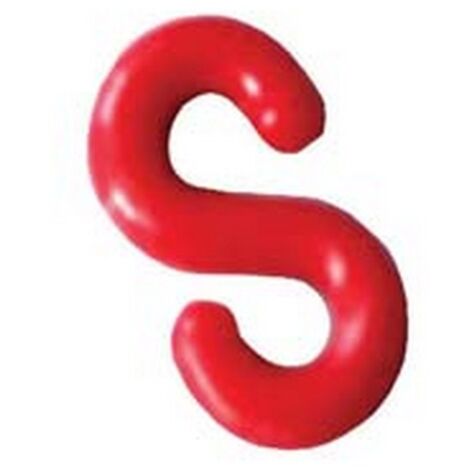 25PZ GANCIO A "S" PER CATENA IN PLASTICA - ø mm.6 conf.25 pz.