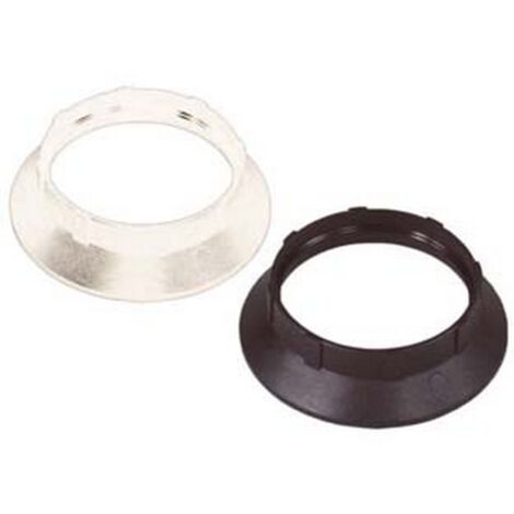 25PZ GHIERA TERMOPLASTICA PER PORTALAMPADA E27 - colore bianco