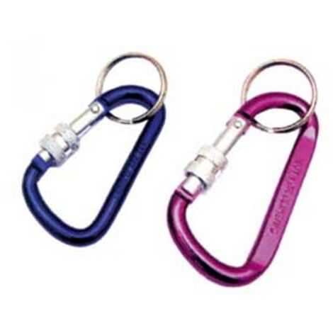 25PZ MOSCHETTONI A VITE PORTACHIAVI IN ALLUMINIO CON ANELLO - ø mm.8x80