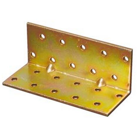 25PZ PIASTRA DI GIUNZIONE PIEGATA AD ANGOLO PESANTE LARGHEZZA MM.100 - mm.60x60x