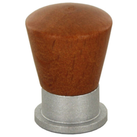 25PZ POMOLO CONICO LEGNO/OTTONE 745A MM.19 CILIEGIO