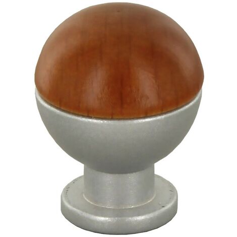 25PZ POMOLO IN LEGNO/OTTONE SFERICO ART. 735 mm 18 frassino