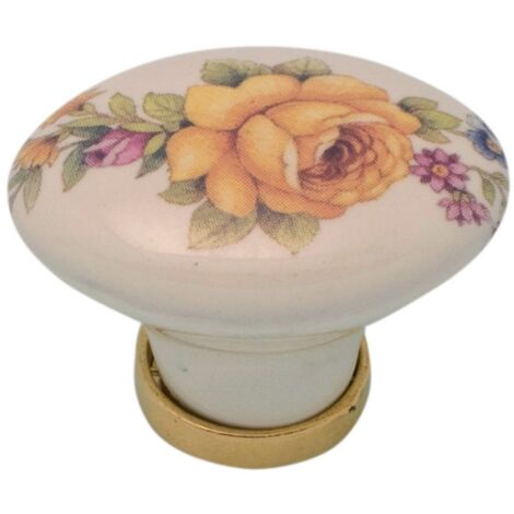 25PZ POMOLO PORCELLANA OVALE CON BASE FIGURA 18 MM.35X25