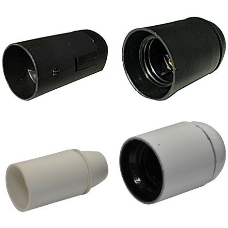 25PZ PORTALAMPADA LISCIO E 14 - colore nero