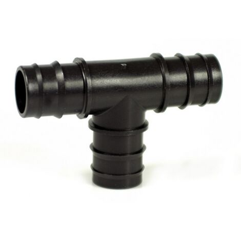 25PZ RACCORDO A T PORTAGOMMA PER TUBO IN POLIETILENE  mm. 32x32x32