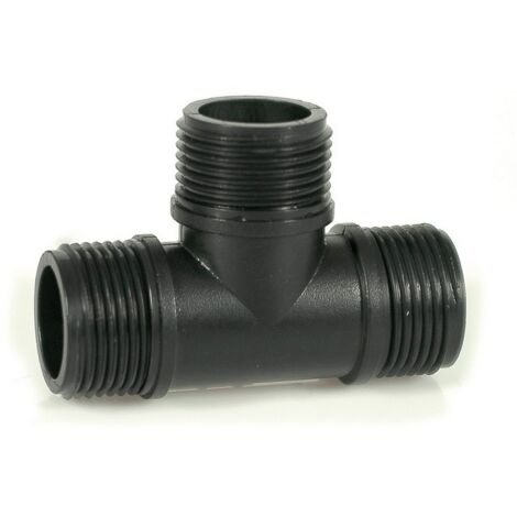 25PZ RACCORDO FILETTATO A T MASCHIO PER TUBO IN POLIETILENE  mis. 1x1x1
