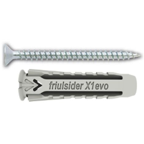 25PZ TASSELLO NYLON 'X1 EVO' CON VITE TPS TRUCIOLARE mm 10 x 50 - vite 6 x 60