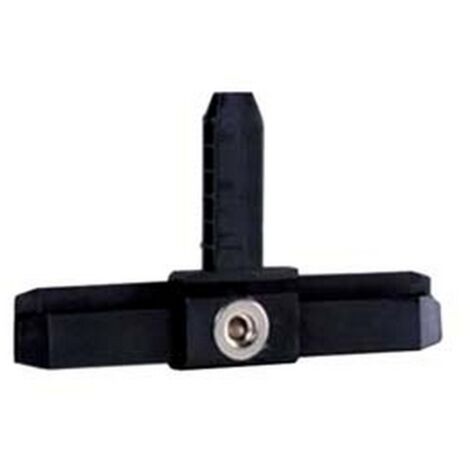 25PZ TEE PLASTICA MAGNETICO PER PROFILO LINEA C - NERO