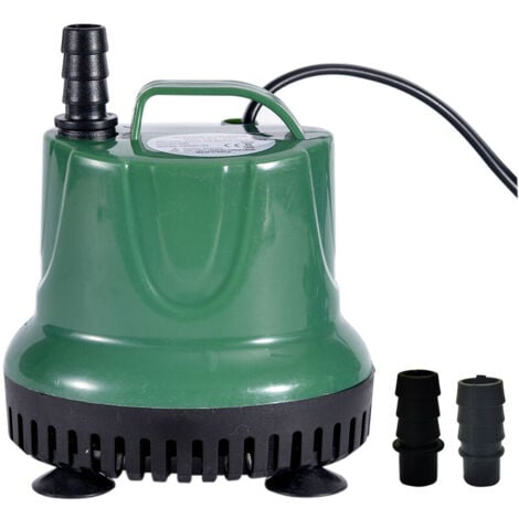 SERBIA 25W 1600L/H Pompe à eau submersible Mini pompe à fontaine avec cordon d'alimentation Pompe à eau silencieuse et étanche pour aquarium, bassin, jardins d'eau, systèmes hydroponiques